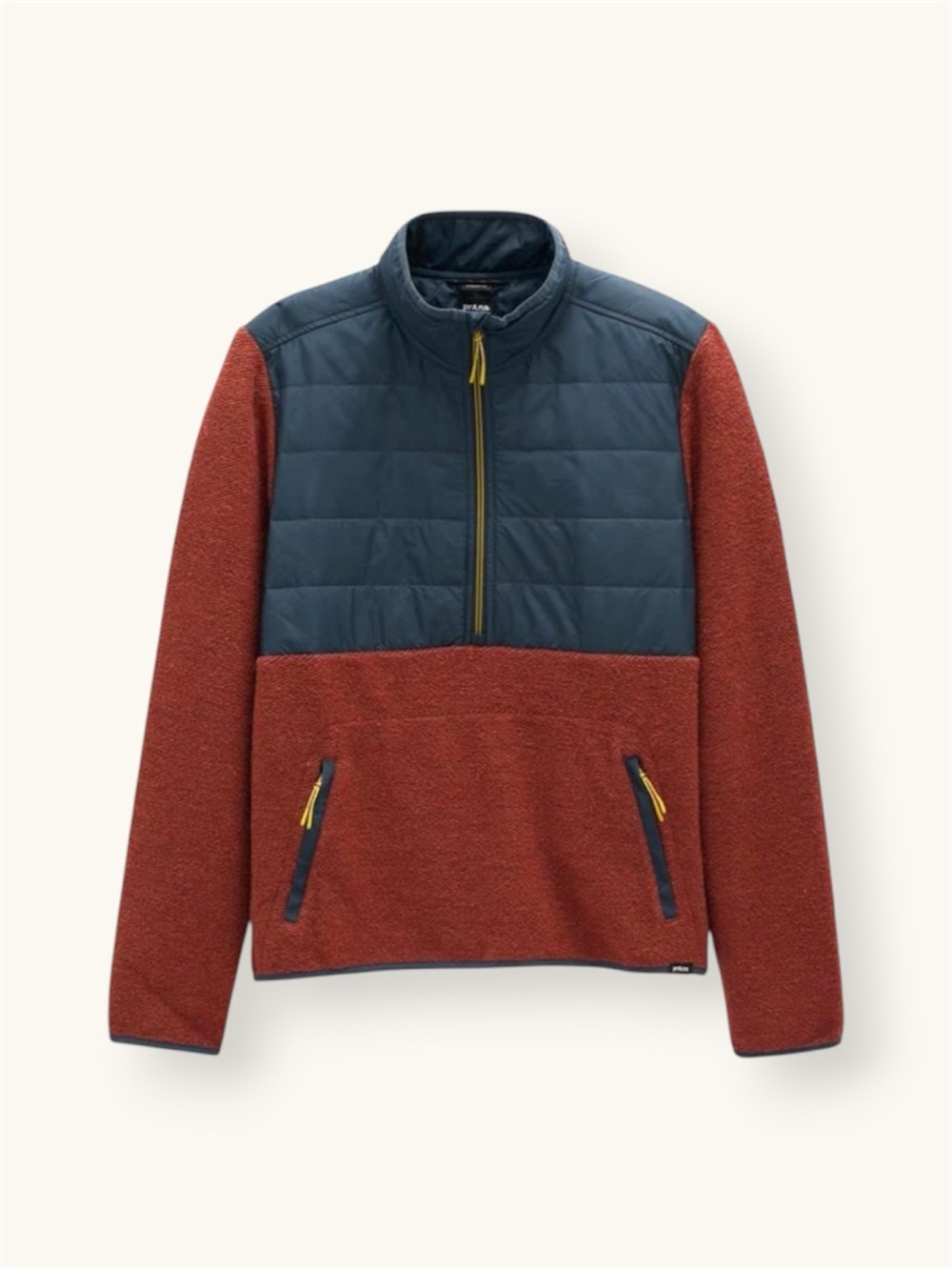 prAna | IncrediWool Half-Zip Pullover Sweater | Sustainable Fleece Quilted